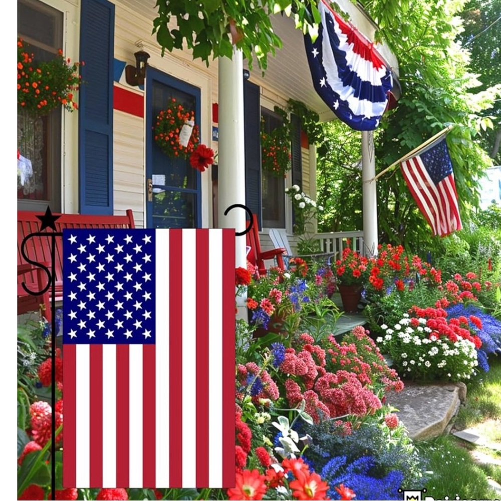 American Flag For Garden Outdoor Double Sided 12*18 inches